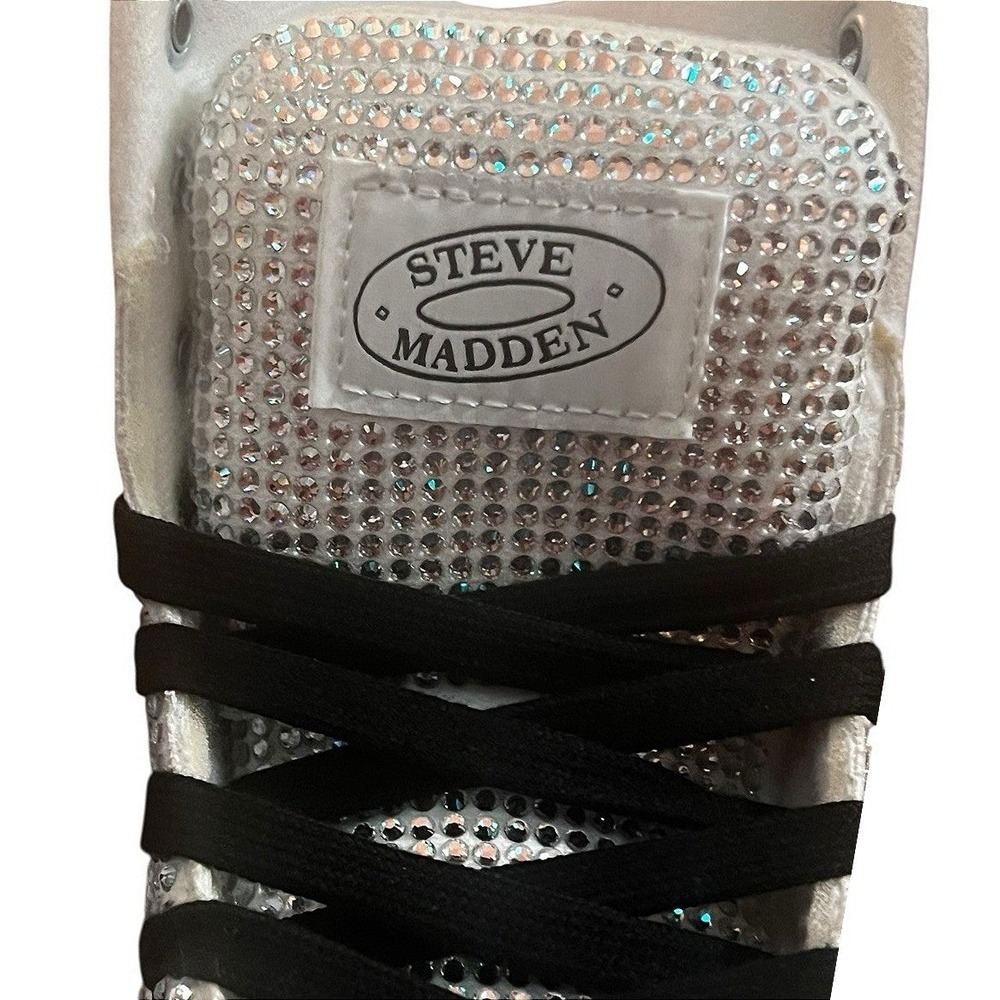 Steve Madden Woman SK8r Rhinestone Hightop Roller‎ Skates Size 6 - New w/o Box - Picture 9 of 16